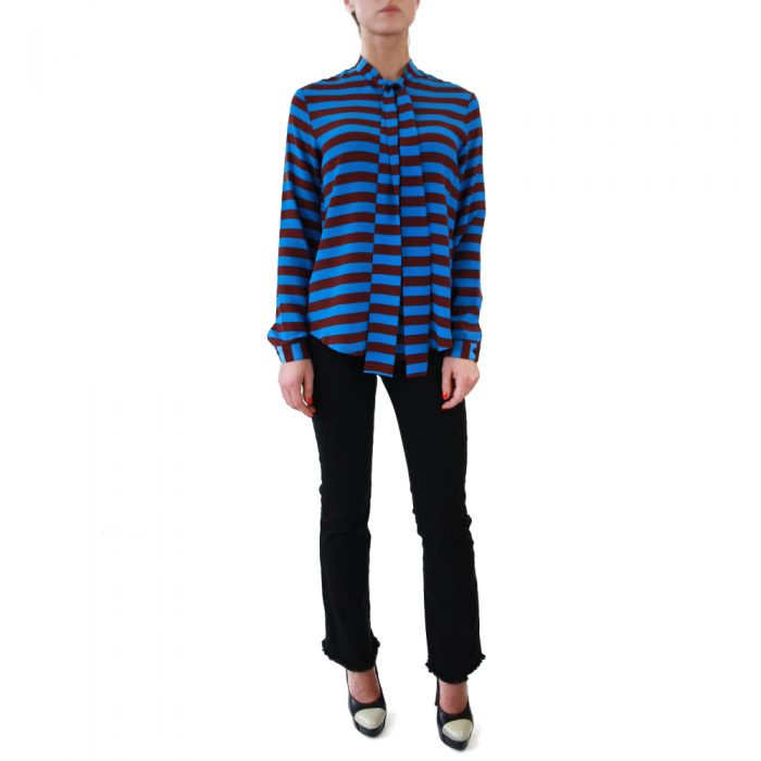 Abbigliamento STELLA JEAN - camicia con fiocco | OneMore daria azzurro (1)